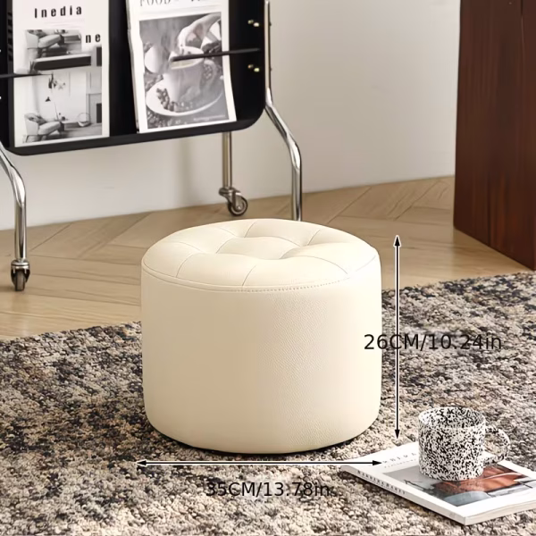 7fa4af48-e2e1-11f0-86be-0a580ab11453 TABURE - Compact Leatherette Puff