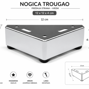 NOGICA TROUGAO 12x12x4